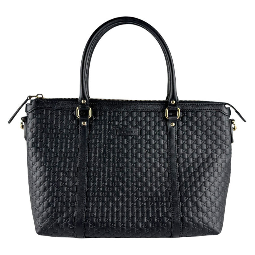 Gucci Microguccissima Leather 2Way Shoulder Bag Gold Black